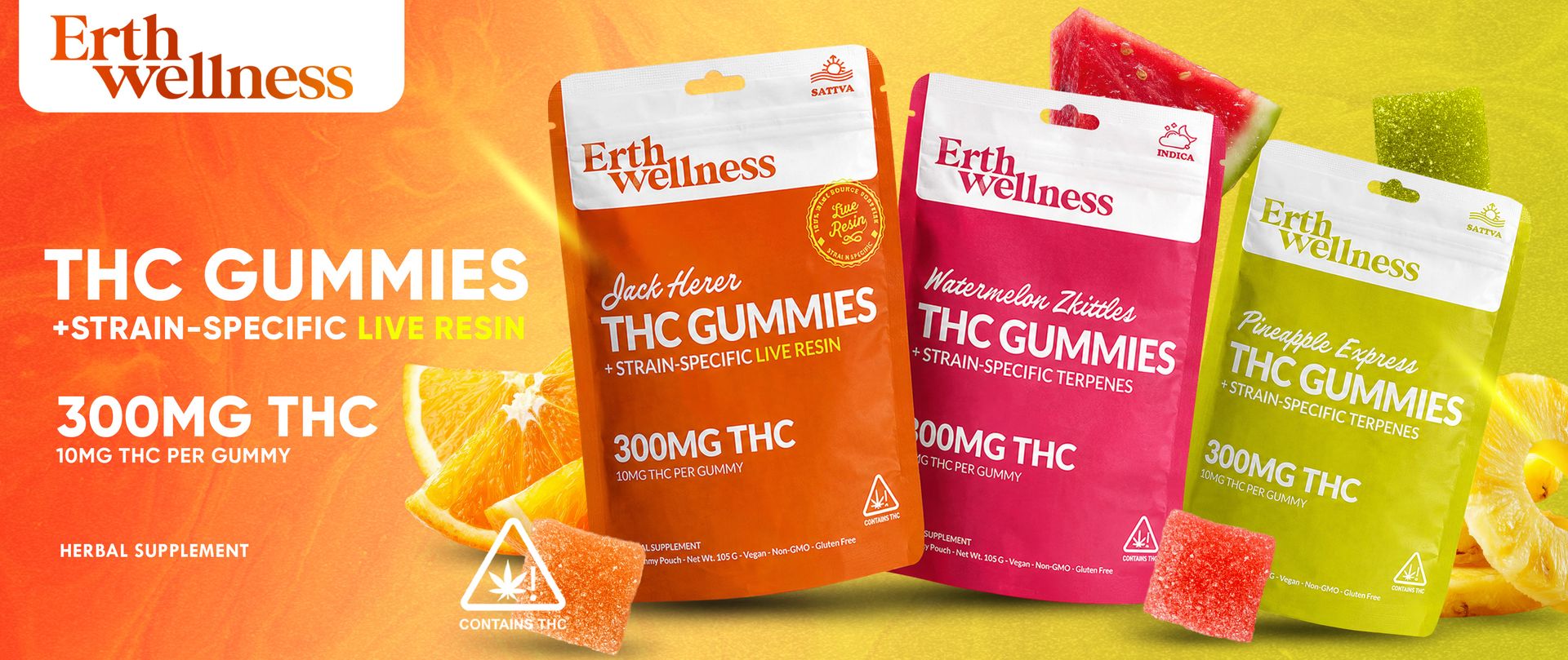 ERTH D9 THC Gummies